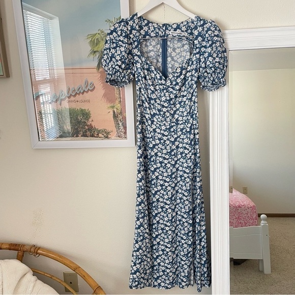 Reformation Lacey Floral Midi Dress in Raquel Print - Picture 3 of 8